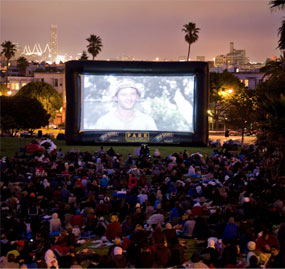 outdoor screens for movies rental